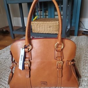 Dooney and Bourke Florentine Buckle Satchel-NWT